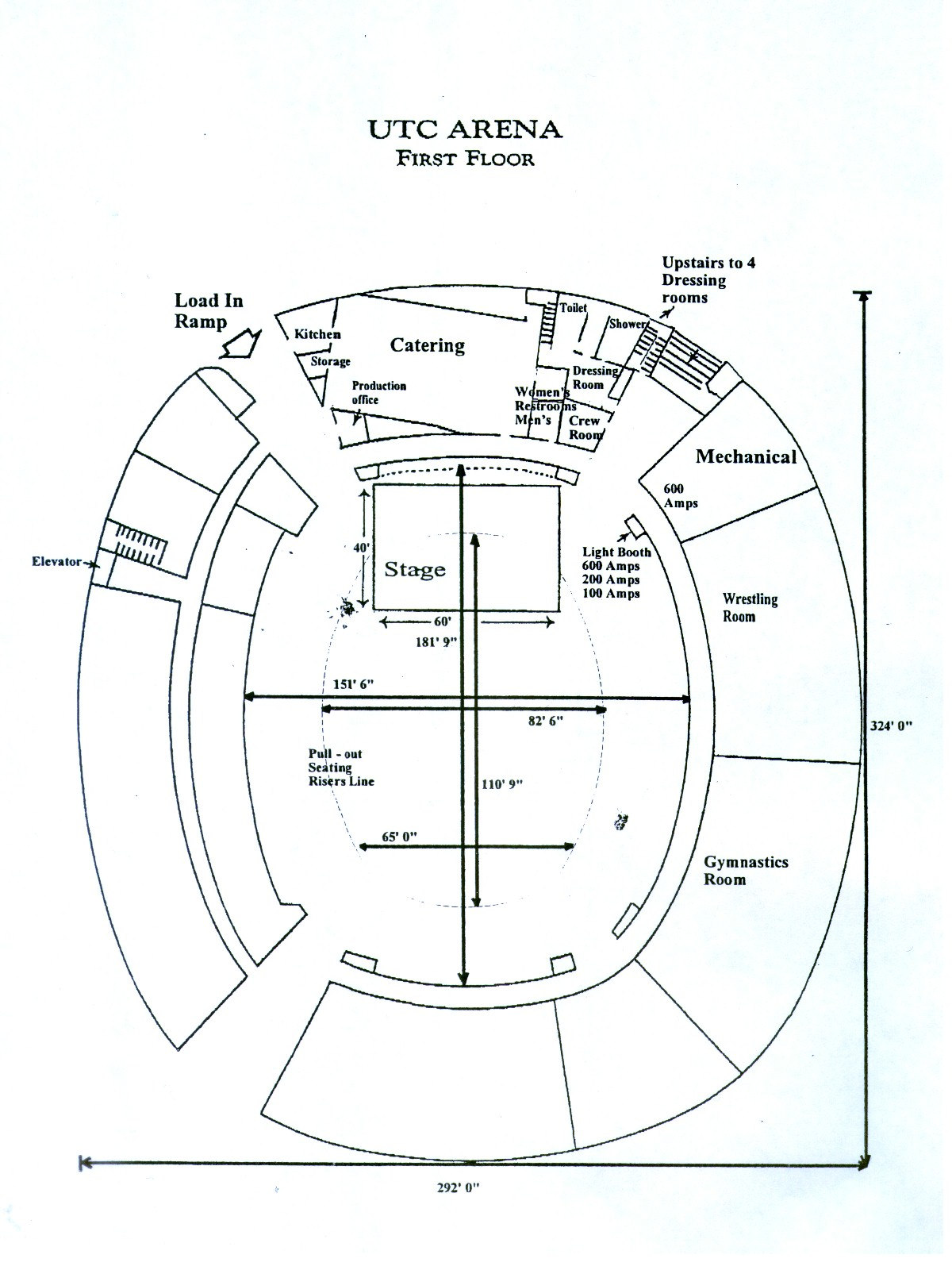 UTC Arena first floor plan