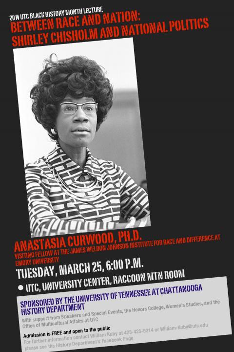 Between Race and Nation Shirley Chisholm and National Politics